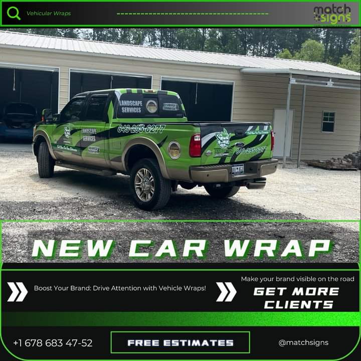 Transform your vehicle with a car wrap in Atlanta. Our expert car wrap services offer custom designs and high-quality vehicle wraps to protect your car.